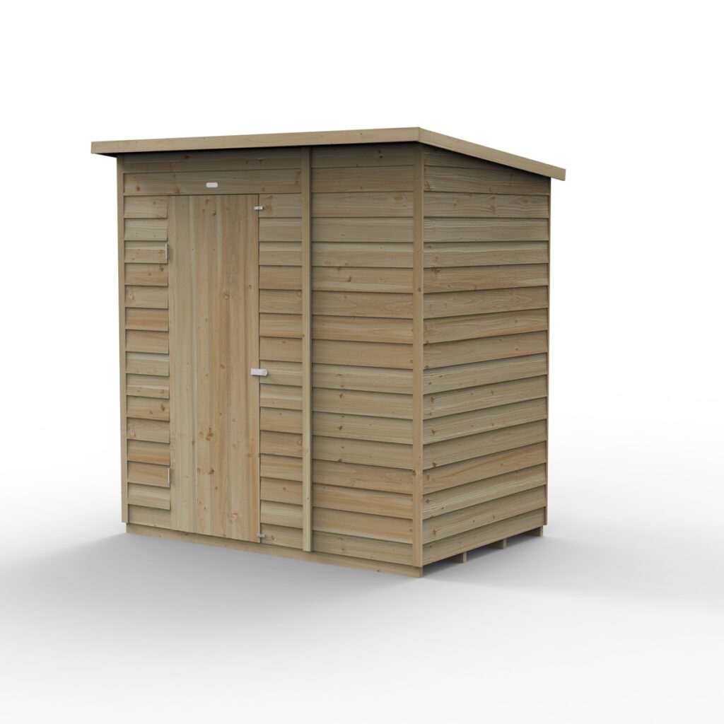 4LIFE Pent Shed 6×4 – Single Door – No Windows (Installation) 5013053200414 2